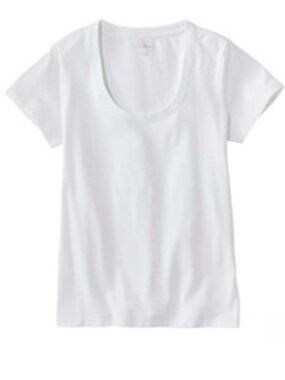 Soft Stretch Supima Tee — Scoopneck, Short Sleeve, Women’s Petite
